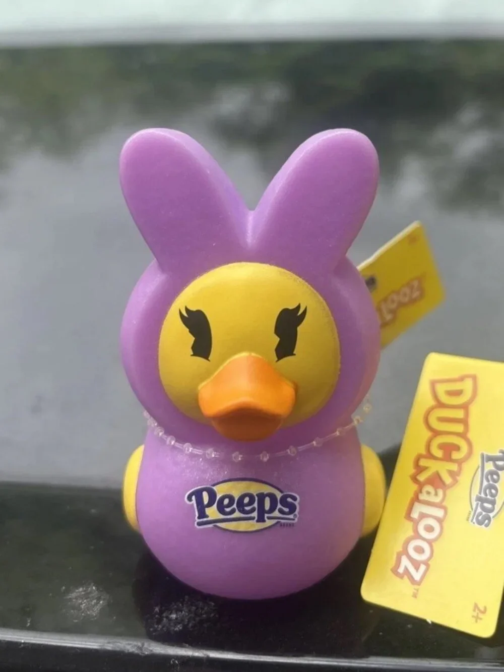 PEEPS Easter Duckalooz Rubber Ducks, 4 pk, Easter Basket Toy Gift Stuffer